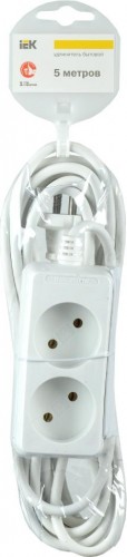 Удлинитель IEK 2х5м без заземл. 2х0.75 WYP10-06-02-05-N - изображение 2