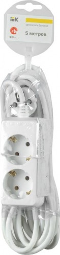 Удлинитель IEK 2х5м с заземл. 3х1 WYP10-16-02-05-Z-N - изображение 2