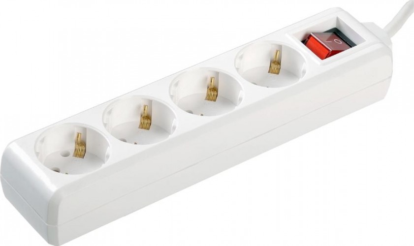 Удлинитель IEK 4х1.5м с заземл. пвс 3х1 с выкл. WYP10-16-04-01-ZK-17