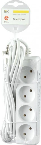 Удлинитель IEK 4х5м без заземл. пвс 2х0.75 WYP10-06-04-05-N - изображение 2