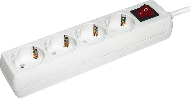 Удлинитель IEK 4х5м с заземл. 3х1 с выкл. WYP10-16-04-05-ZK-N