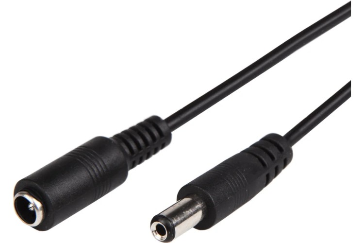 Удлинитель кабеля питания REXANT 14-0360 гнездо-штекер (2,1*5,5 мм) 3м