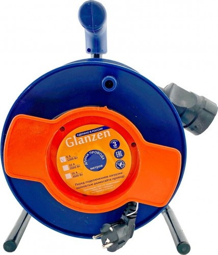 Удлинитель на катушке GLANZEN EC-40-014 силовой пвс 3х0,75 - изображение 4
