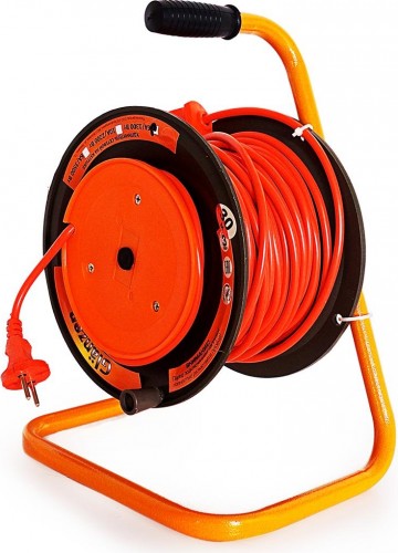 Удлинитель на катушке GLANZEN EB-30-001 ПВС 2х0,75  30м