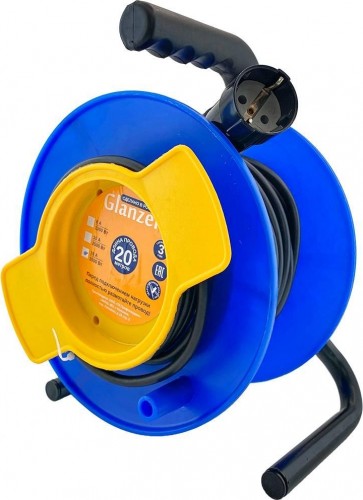 Удлинитель на катушке GLANZEN EC-30-003 ПВС 3х1.5  30м