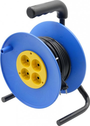 Удлинитель на катушке GLANZEN EC-40-005 ПВС 2х1.0  40м