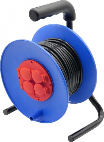 Удлинитель на катушке GLANZEN EC-30-011 ПВС 3х2.5  30м