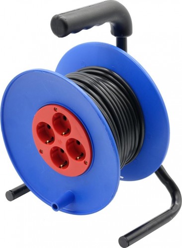 Удлинитель на катушке GLANZEN EC-50-008 ПВС 3х1.0  50м