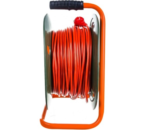 Удлинитель на катушке GLANZEN EB-50-003 силовой 4 гнезда, ПВС 2х1 - изображение 2