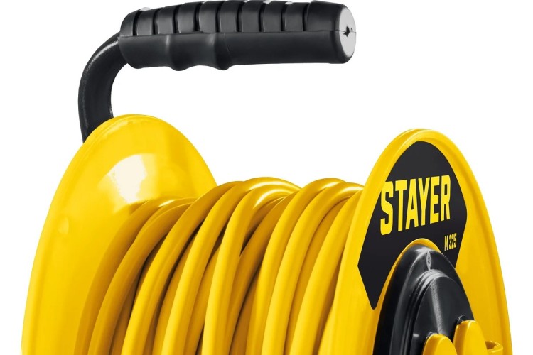Удлинитель на катушке на 220В STAYER 55064-50 ПВС 3х2.5 50м, силовой 4000вт IP44, M 325 - изображение 3