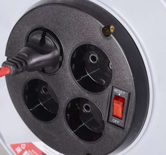 Удлинитель на катушке Ресанта СУ-2х1-30/2 силовой (с выкл., 4 розетки) 61/118/4 - изображение 5