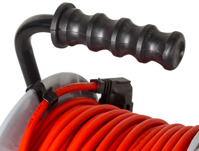 Удлинитель на катушке Ресанта СУ-3х1,5-30/3 силовой, металлич. катушка (с выкл., 4 розетки) 61/118/7 - изображение 3