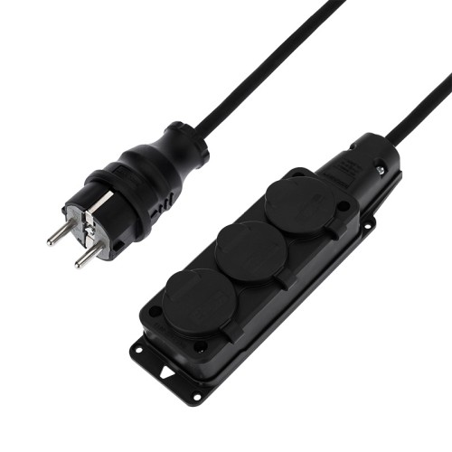 Удлинитель на рамке REXANT 11-7081 КГ 3х1.5, 20 м, 3 гнезда, морозостойкий, с/з, 16A - изображение 4