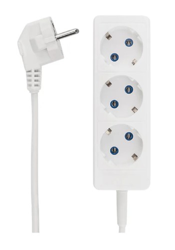 Удлинитель Proconnect 11-7212 3 гнезда, 5 м, 3х0.75 мм², с/з, белый