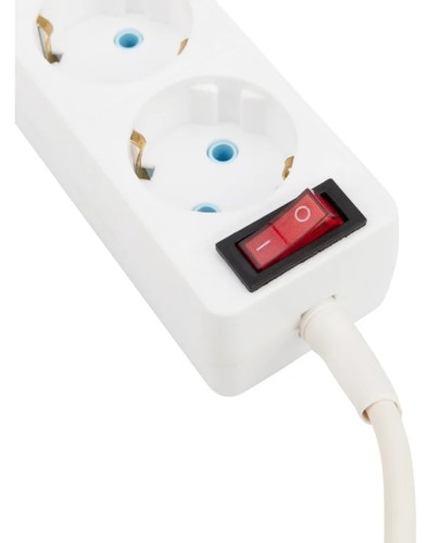 Удлинитель Proconnect 11-7213 3 гнезда, 5 м, 3х0.75 мм², с/з, с кнопкой, белый - изображение 3