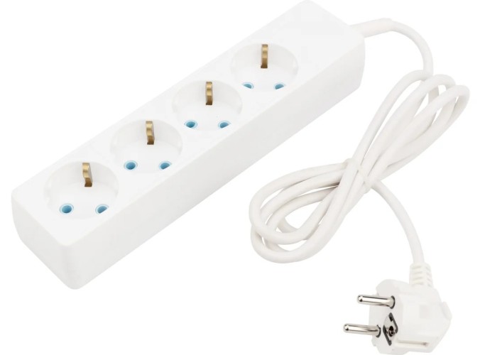 Удлинитель Proconnect 11-7216 4 гнезда, 1.5 м, 3х0.75 мм², с/з, белый