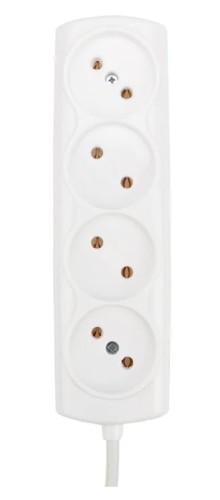 Удлинитель Proconnect 11-7217 OPTIMA 4 гнезда, 1.5 м, 2х0.75 мм², б/з, белый