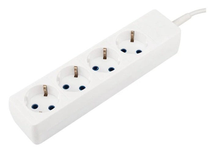 Удлинитель Proconnect 11-7218 4 гнезда, 10 м, 3х0.75 мм², с/з, белый