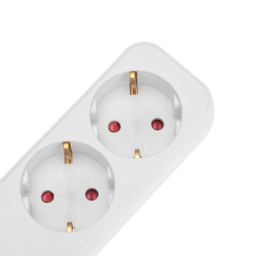 Удлинитель REXANT 13-4009 STANDARD 3 гнезда, 1,5м, 3х1,0мм², с/з, белый - изображение 3