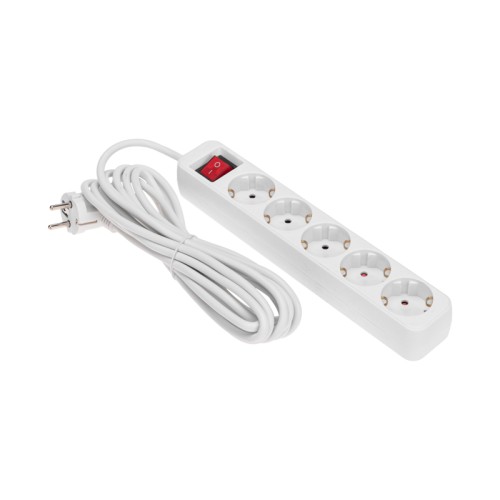 Удлинитель REXANT 13-4033 STANDARD 5 гнезд, 5м, 3х1,0мм², с/з, с выкл. - изображение 2