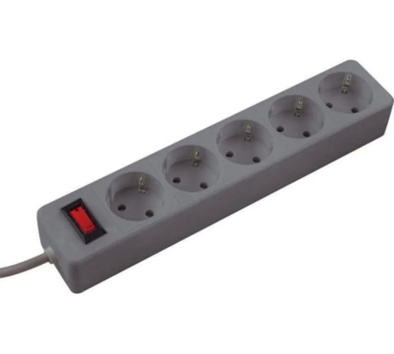 Удлинитель сетевой КОСМОС FKsm1.8m-5g ПВС 3х0,75мм2, серый FKsm1.8m-5g(G) - изображение 2