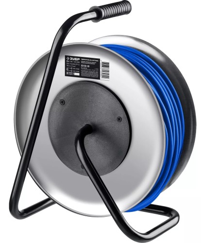 Удлинитель силовой на стальной катушке ЗУБР 55102-50 ПВС 325 3х2.5 50м, 4000вт IP44 - изображение 2