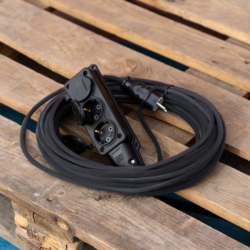 Удлинитель силовой REXANT 11-7075 КГ 3х1.5, 20 м, 3 гнезда, морозостойкий, с/з, 16A - изображение 4