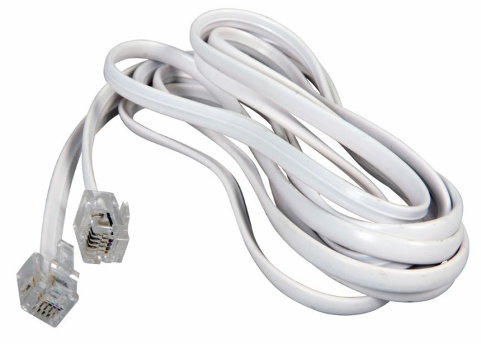 Удлинитель телефонный REXANT 18-3051 плоский, RJ-11 (6P-4C), 5м, белый - изображение 2