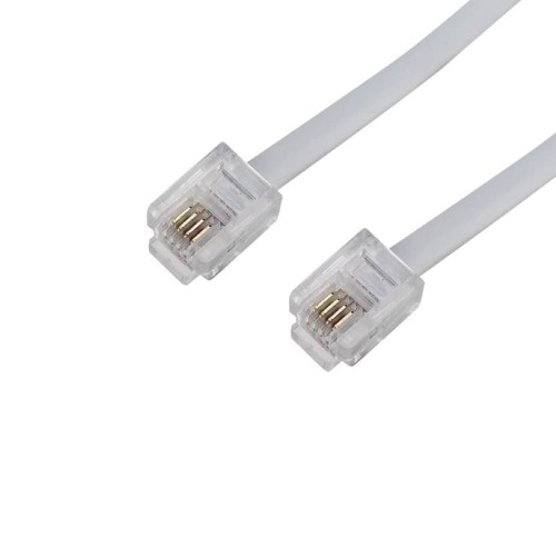 Удлинитель телефонный REXANT 18-3151 плоский, RJ-11 (6P-4C), 15м, белый