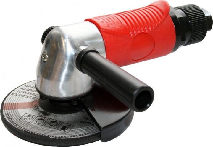 Угловая шлифовальная машина пневматическая QUATTRO ELEMENTI 125 мм,  10000 об/мин, разъем euro 771-022 - изображение 2