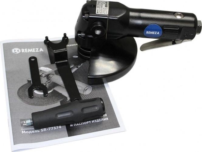 Угловая шлифовальная машина пневматическая REMEZA SR-77374 125мм 8144880 - изображение 2