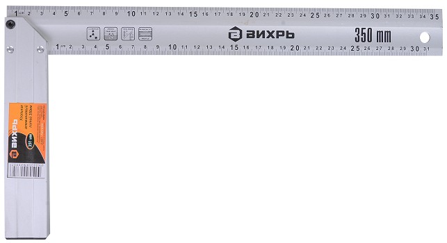 Угольник алюминиевый литой ВИХРЬ 350 мм 73/11/3/4