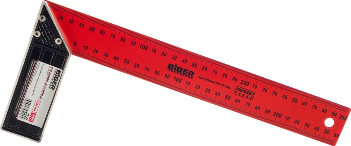 Угольник Biber 40537 ЭКСПЕРТ столярный 300мм тов-157075