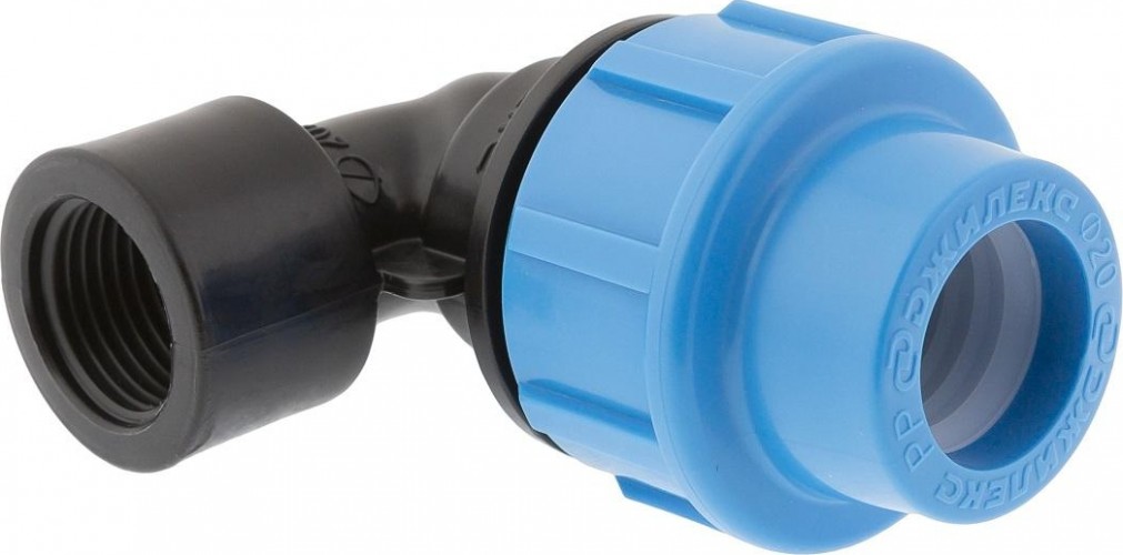Угольник ДЖИЛЕКС 20 х 1/2" с внутренней трубной резьбой 9280 9280
