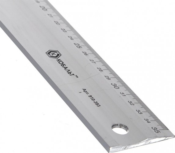 Угольник Кобальт 910-393 столярный 350 мм, алюминиевый - изображение 2