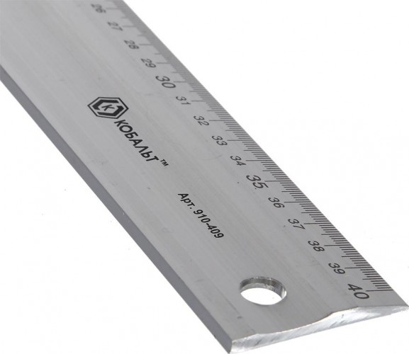 Угольник Кобальт 910-409 столярный 400 мм, алюминиевый - изображение 2
