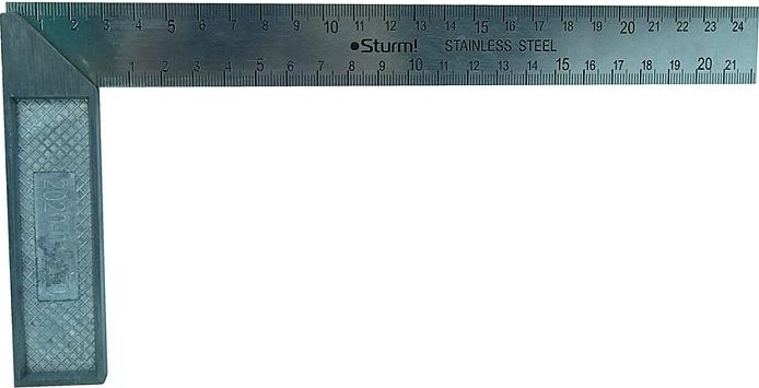 Угольник Sturm 2020-01-250 250мм стальной, оцинкованный