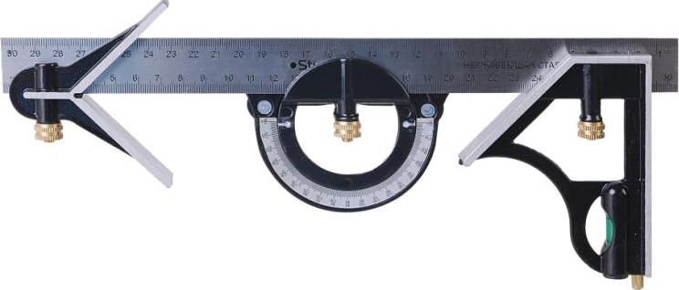 Угольник Sturm 2020-09-300 многофункциональный, 300мм, уровень, транспортир, - изображение 3