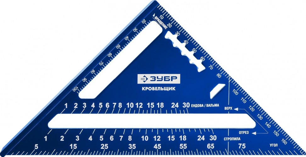 Угольник ЗУБР Кровельщик универсальный, 180 мм, 5-в-1 34391-18 - изображение 2