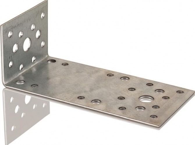 Уголок крепежный  50 х 130 х 65 ассиметричный 00000000291