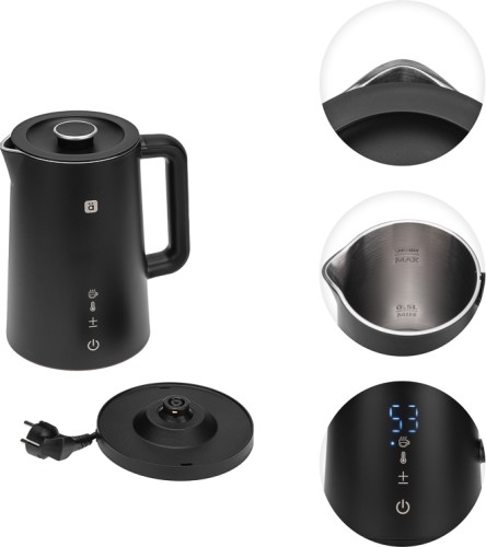 Умный Wi-Fi чайник Halsa HLS-K-103 пластиковый, черный - изображение 2