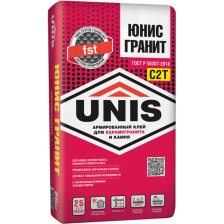 Клей для плитки Unis C2T Гранит 25 кг - изображение 4