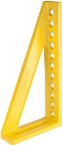 Упорный и крепежный угольник Старк-Профи L300 с 11 отверстиями левый d16, 300х150х14 мм