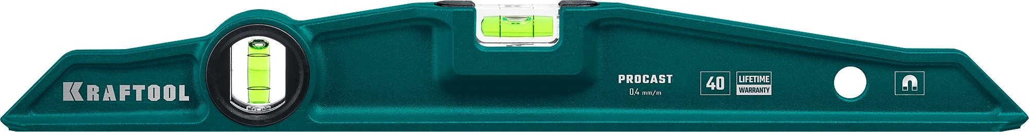 Уровень магнитный KRAFTOOL 34718-040 литой 400 мм procast-m