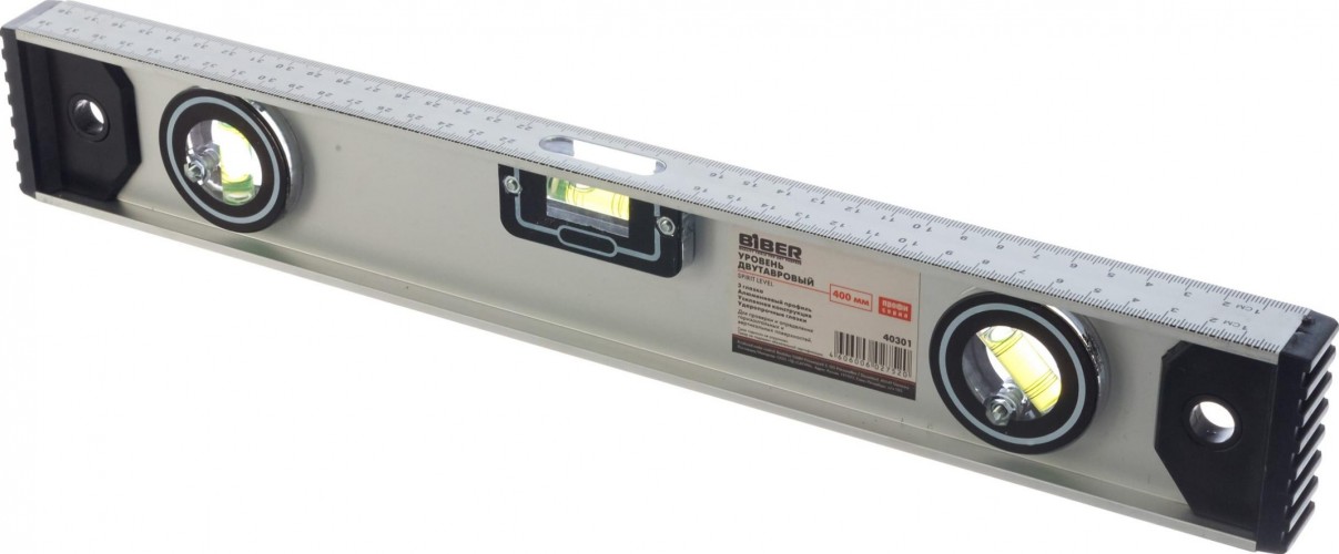 Уровень строительный Biber 40301 Профи двутавровый, ударопрочный 400мм тов-084722