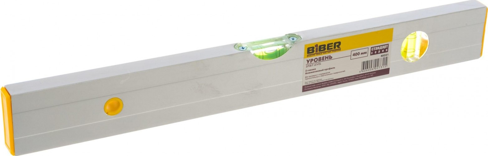 Уровень строительный Biber 40321 Стандарт 400мм тов-084701