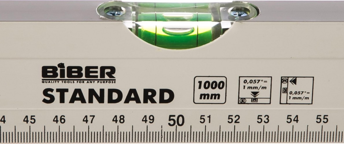 Уровень строительный Biber 40326 Стандарт 1500мм тов-084706 - изображение 2