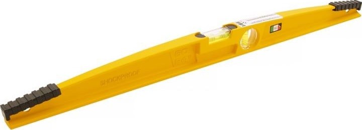 Уровень строительный DENZEL  600 мм, 2 глазка, ударные площадки, литой 34935