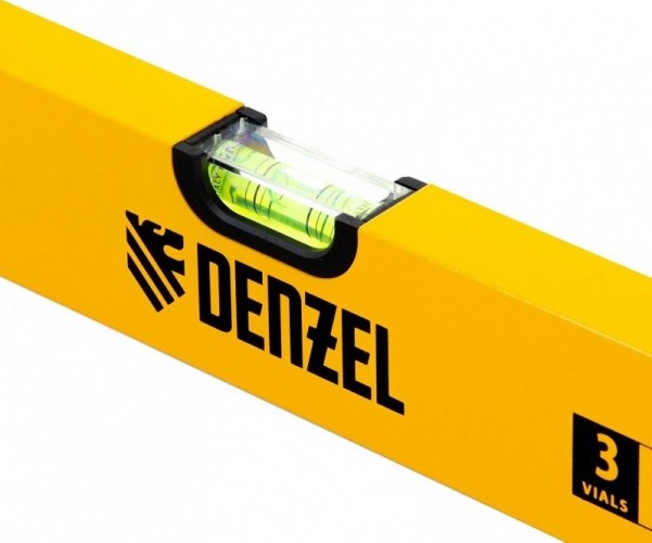 Уровень строительный DENZEL  800 мм, фрезерованный, 3 глазка, алюминиевый 33682 - изображение 2