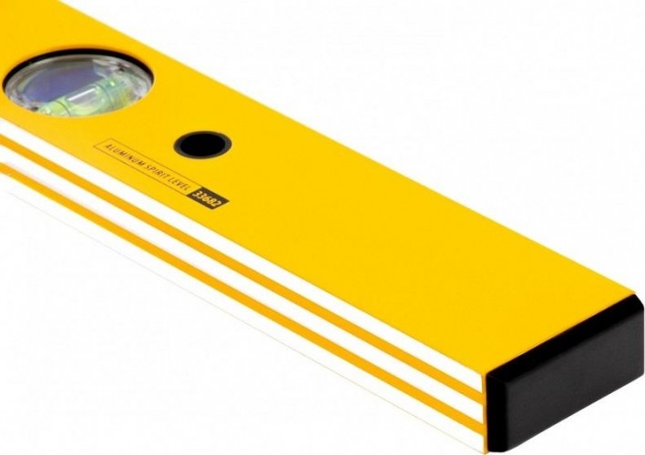 Уровень строительный DENZEL  800 мм, фрезерованный, 3 глазка, алюминиевый 33682 - изображение 4